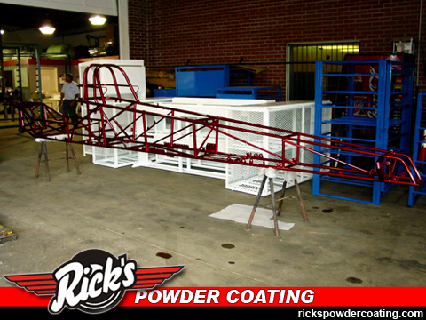 red-powder-coated-dragster-chassis