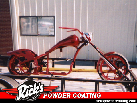 red-motorcycle-powder-coating