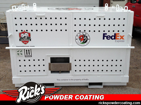 white-powder-coated-FedEx-industrial-parts