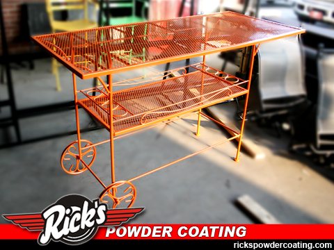 orange-powder-coated-bar-cart